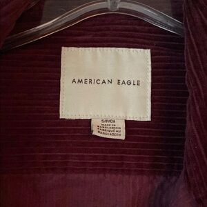 American Eagle Outfitters Deep Red Corduroy Jacket